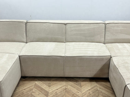 !Showroommodel! Crème Suède Stoffen U Zetel