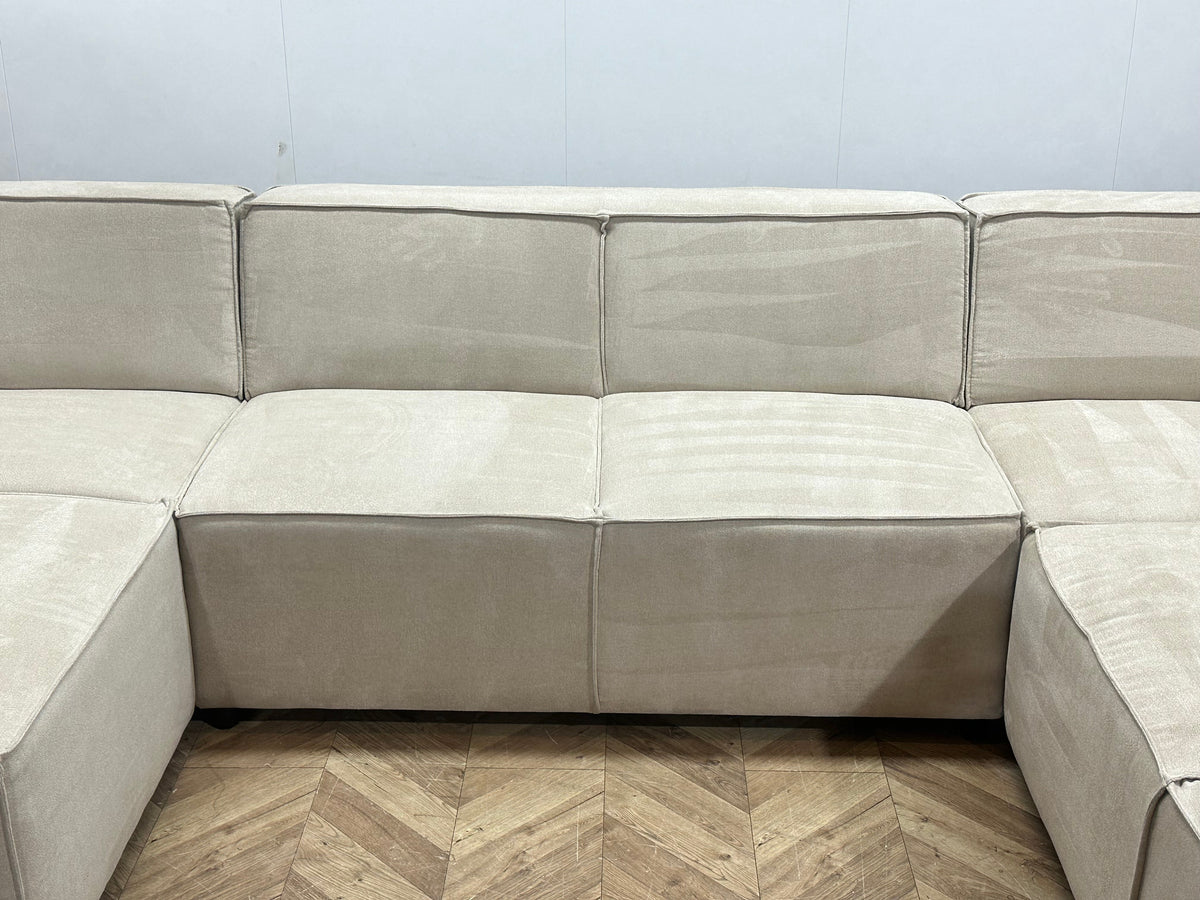 !Showroommodel! Crème Suède Stoffen U Zetel