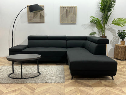 !Showroommodel! Zwarte Hoekzetel ~ Verstelbare Hoofdsteunen