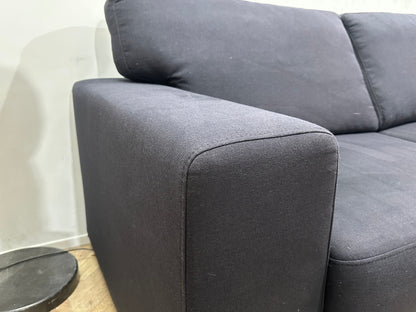 Antraciet Hoekzetel Inc Hocker ~ Vaste Kussens