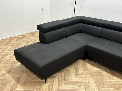 !Showroommodel! Zwart Hoekzetel ~ Verstelbare Hoofdsteunen
