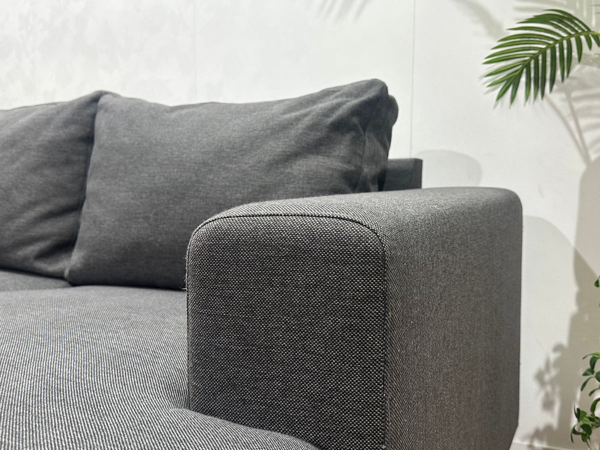 Antraciet U Zetel ~ Losse Rugkussens Met Afneembare Hoezen