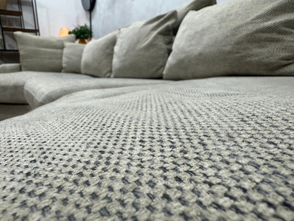 Crème/Beige Design U Zetel ~ Losse Kussens Met Afneembare Hoezen