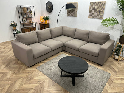 Taupe Hoekzetel ~ Losse Kussens Met Afneembare Hoezen