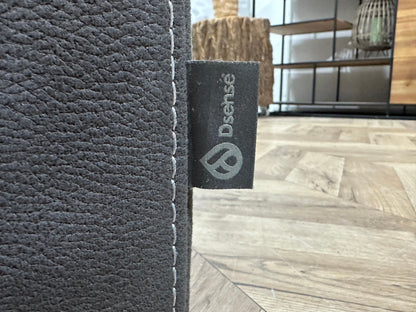 DSense Antraciet Suede Stoffen Hoekzetel ~ Vaste Kussens
