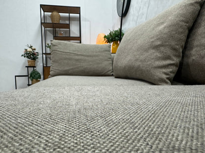Taupe Hoekzetel ~ Losse Kussens Met Afneembare Hoezen