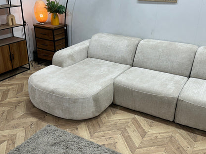!Showroommodel! Crème Cremona Stoffen U Zetel
