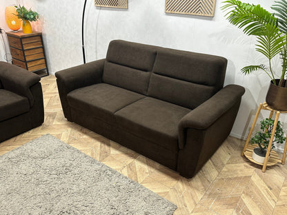 Bruine Velvet Zetels Set ~ Vaste Kussens