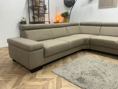 Beige Hoekzetel ~ Verstelbare Arm/Hoofdsteunen