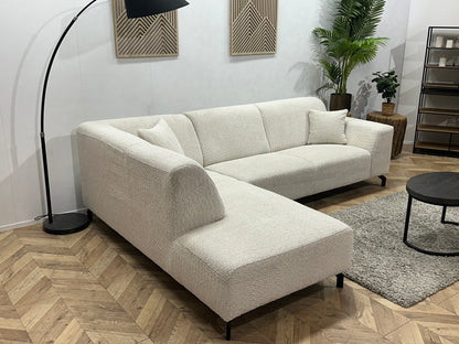 !Showroommodel! Witte Bouclé Hoekzetel