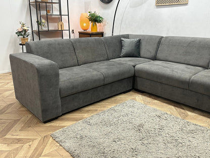 !Showroommodel! Grijze Velvet Hoekzetel