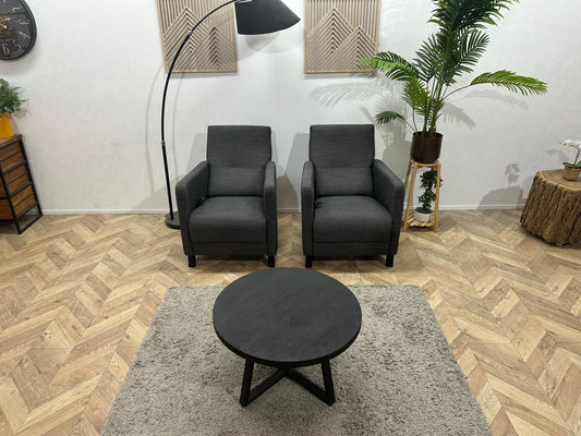 Antraciet Fauteuils ~ Verstelbare Rugleuningen