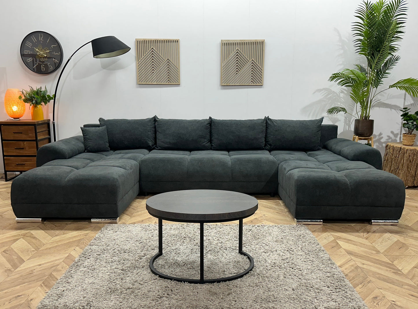 !Showroommodel! Antraciet Velvet U Zetel