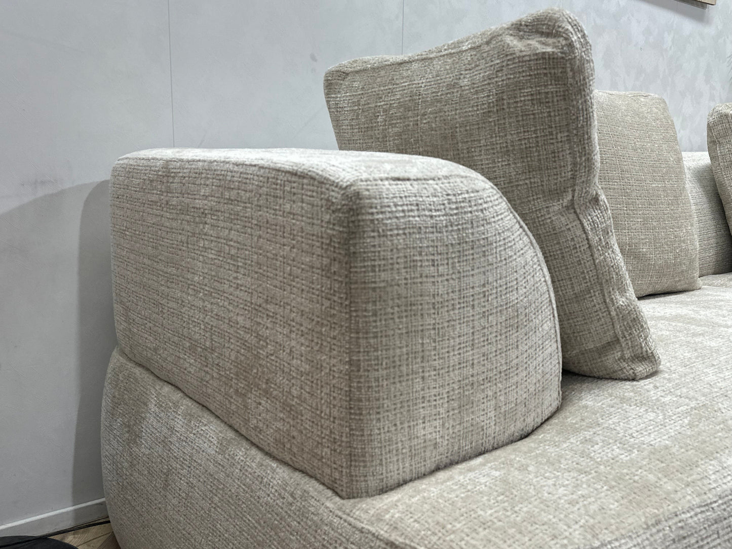 !Showroommodel! Witte Cremona Stoffen Hoekzetel