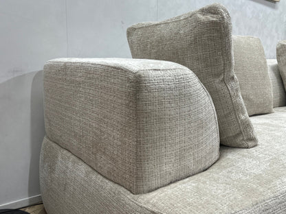 !Showroommodel! Witte Cremona Stoffen Hoekzetel