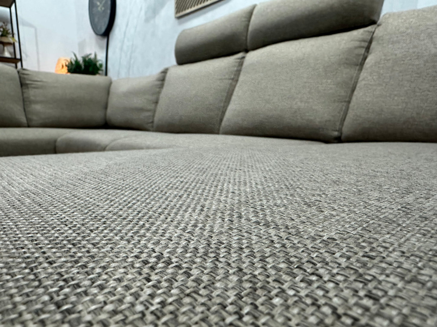 Beige U Zetel ~ Losse Rugkussens Met Afneembare Hoezen