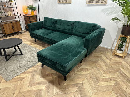 Groene Velvet Hoekzetel ~ Inruilvoordeel