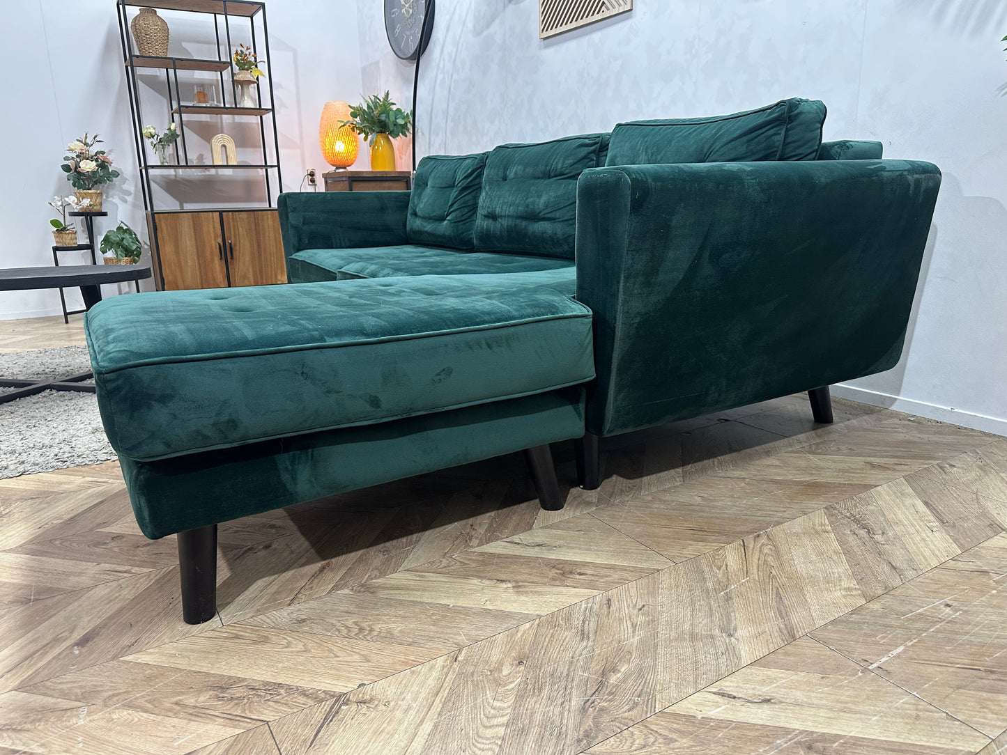 Groene Velvet Hoekzetel ~ Inruilvoordeel