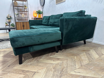 Groene Velvet Hoekzetel ~ Inruilvoordeel