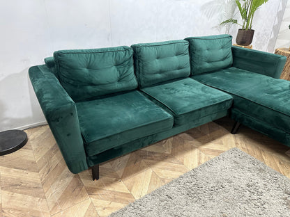 Groene Velvet Hoekzetel ~ Inruilvoordeel