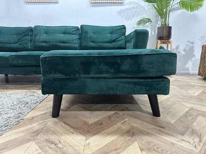 Groene Velvet Hoekzetel ~ Inruilvoordeel