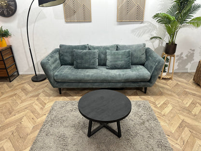 Groen/Grijze Velvet 2,5-Zits Zetel