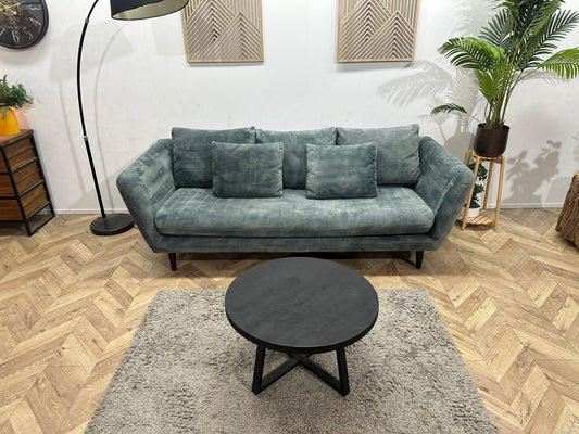 Groen/Grijze Velvet 2,5-Zits Zetel