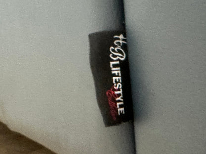 HB Lifestyle Blauwe Echt Lederen 2.5-Zits Zetel ~ Vaste Kussens