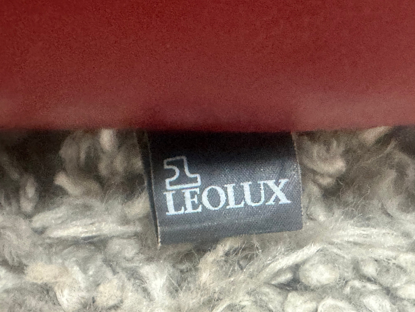 LeoLux Rode Echt Lederen 2.5-Zits Zetel ~ Losse Zitkussens Met Afneembare Hoezen